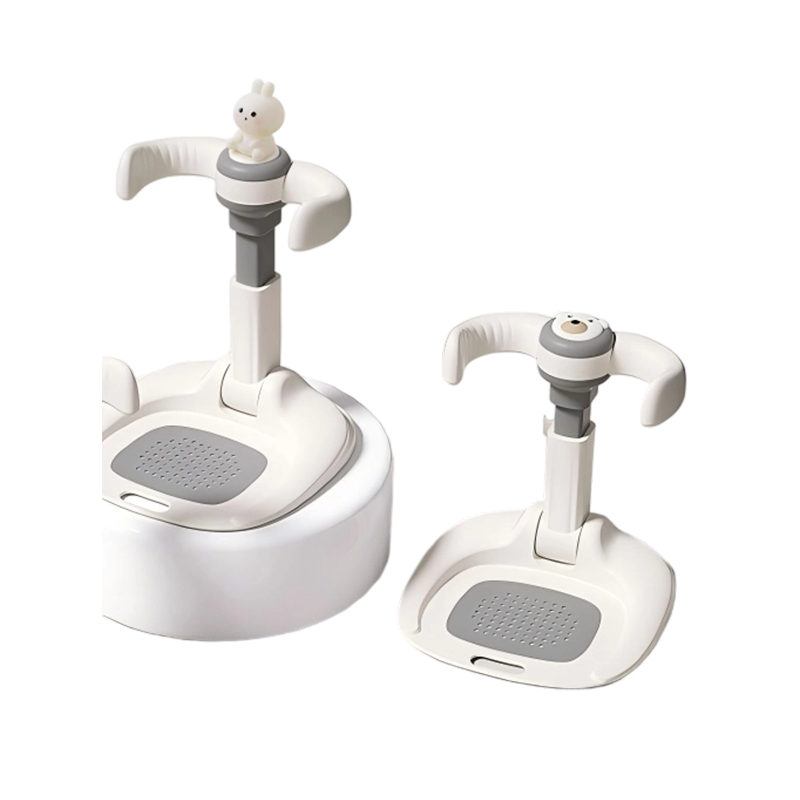 Marco de baño de pie para niños ajustable en altura