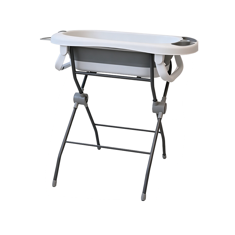 Bañera plegable para bebé con portaequipajes de metal (sin ruedas)