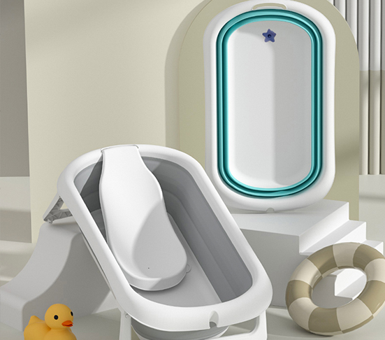 Bañera plegable para bebés diseñada específicamente para bebés de 0 a 3 años